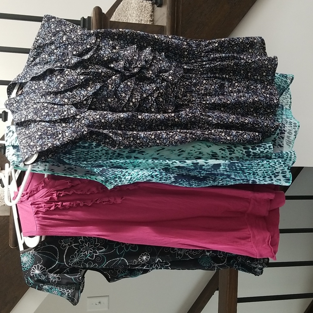 4 dress blouses/office wear tops